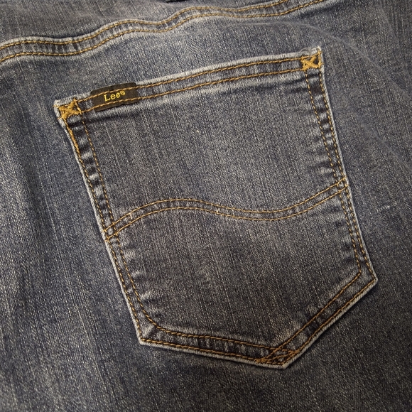 Lee Extreme Motion Slim Fit Straight Leg Men's Blue Jeans Size 38x29 - Picture 6 of 7